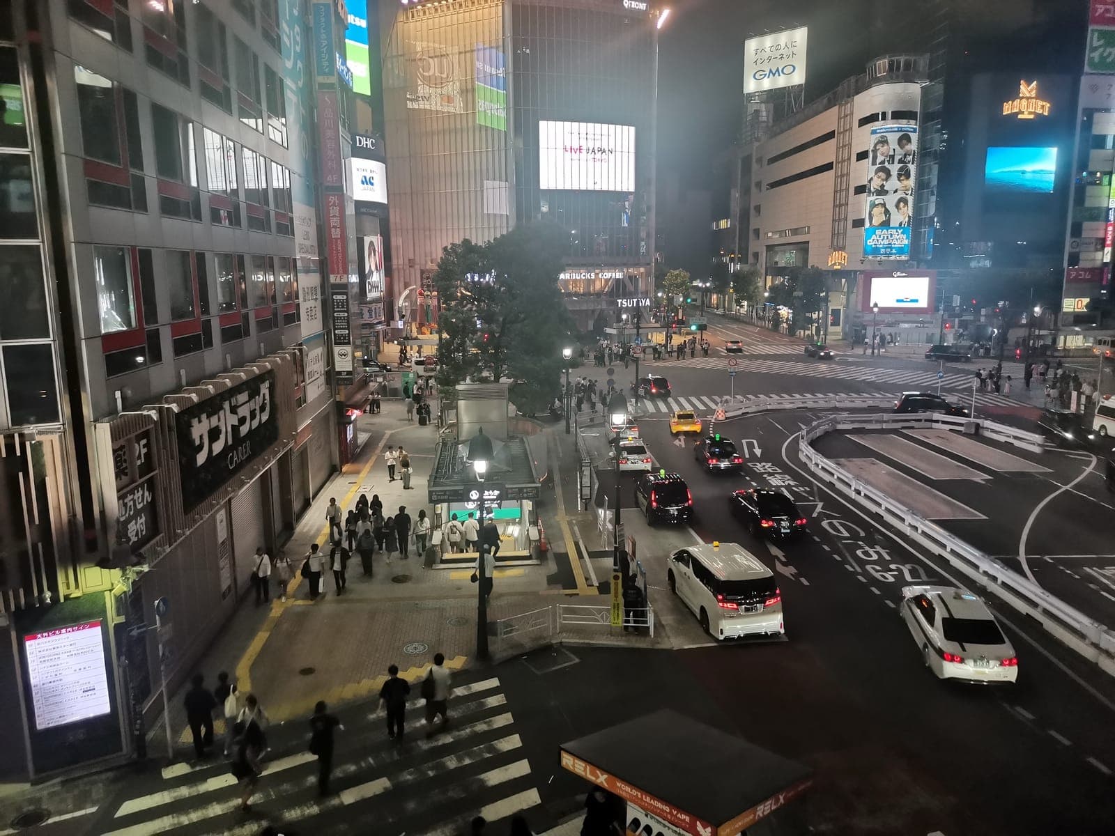 Last nights: Shibuya from above.