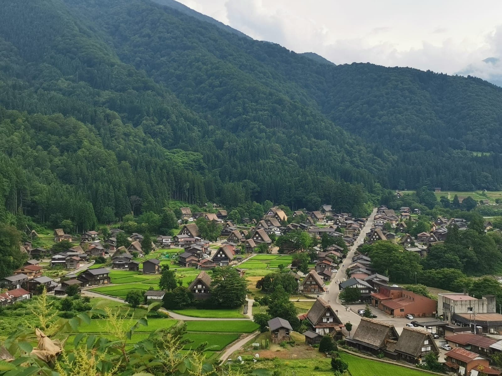 The village from the lookout.