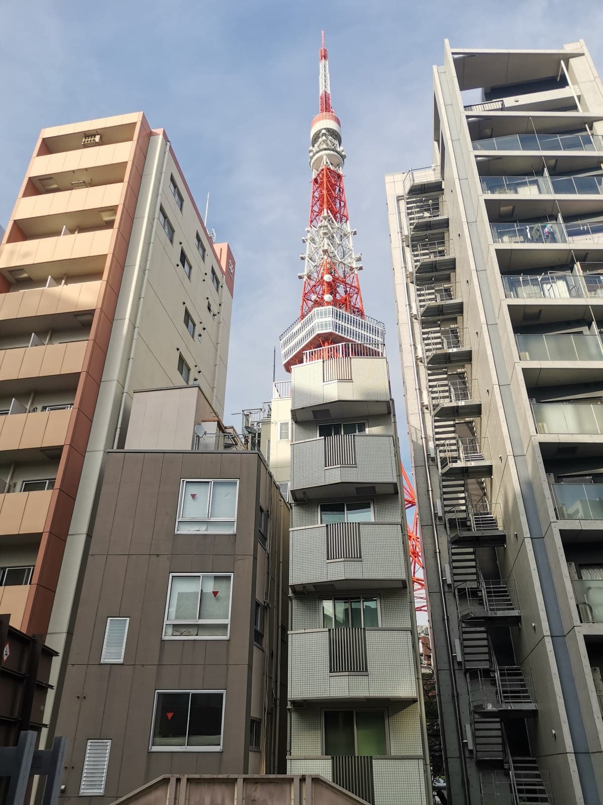 Found Tokyo Tower squeezed between two buildings, then watched the sun set from its deck.