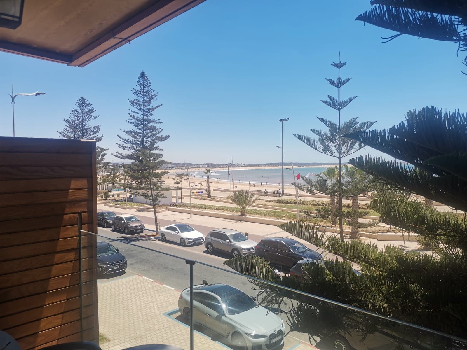 2:27 pm. The view from the balcony.