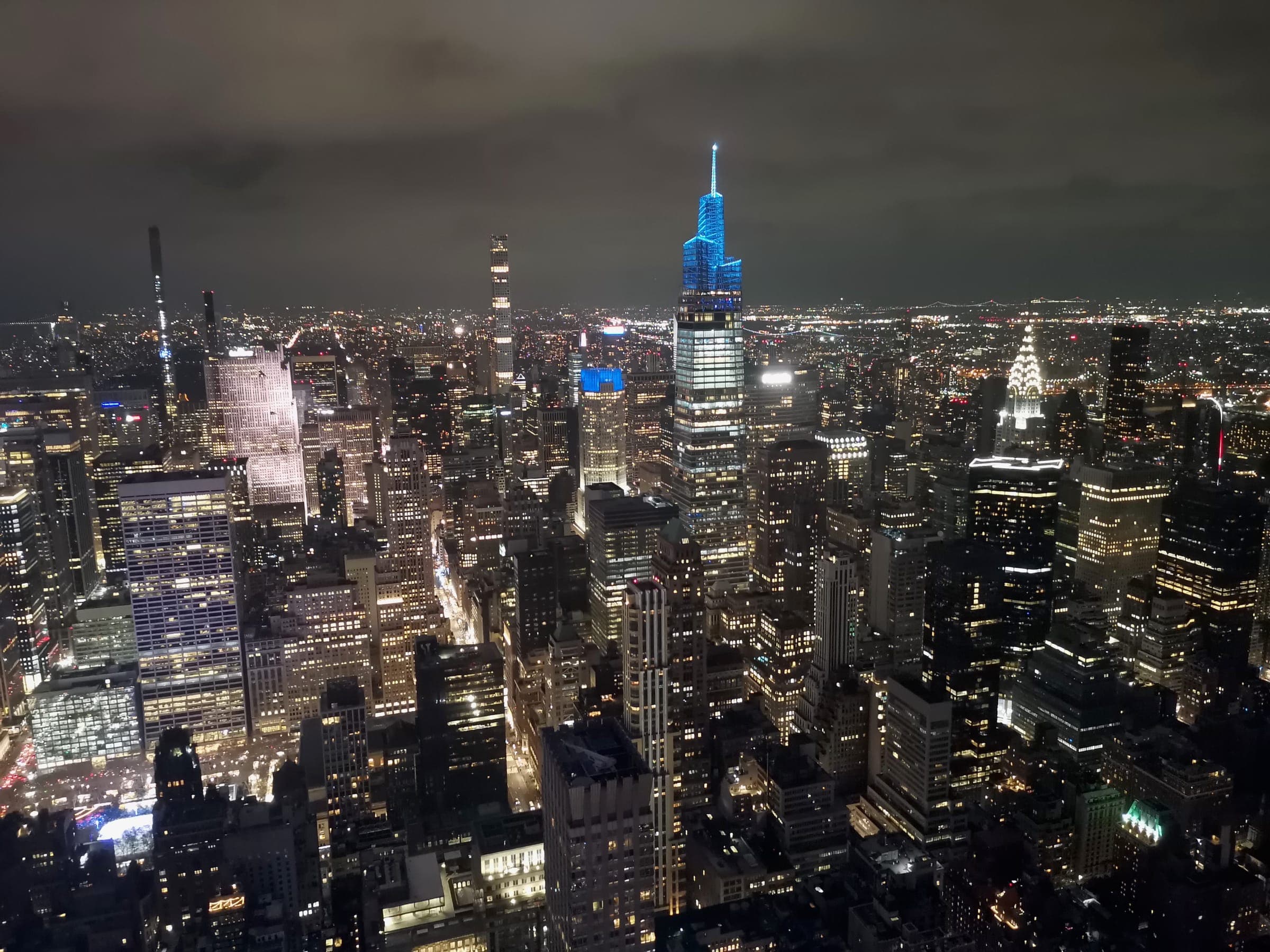 Midtown at night, from the top of the Empire State