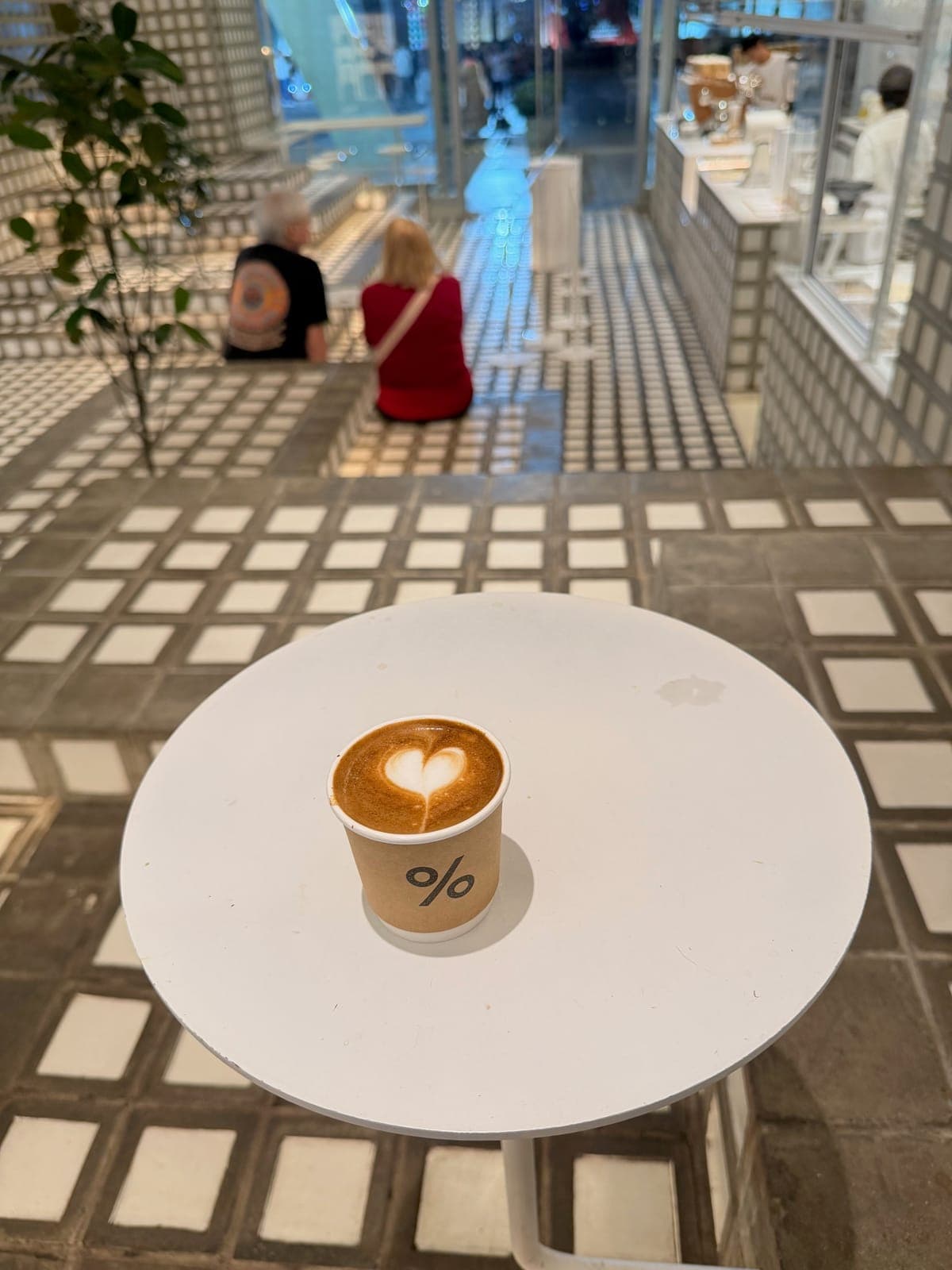 Horses for the Year of the Horse, then a macchiato at % Arabica.