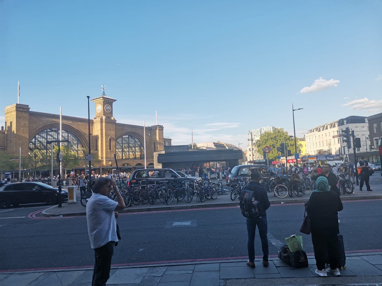 Sunday, 6:25 pm. King’s Cross in the evening sun.