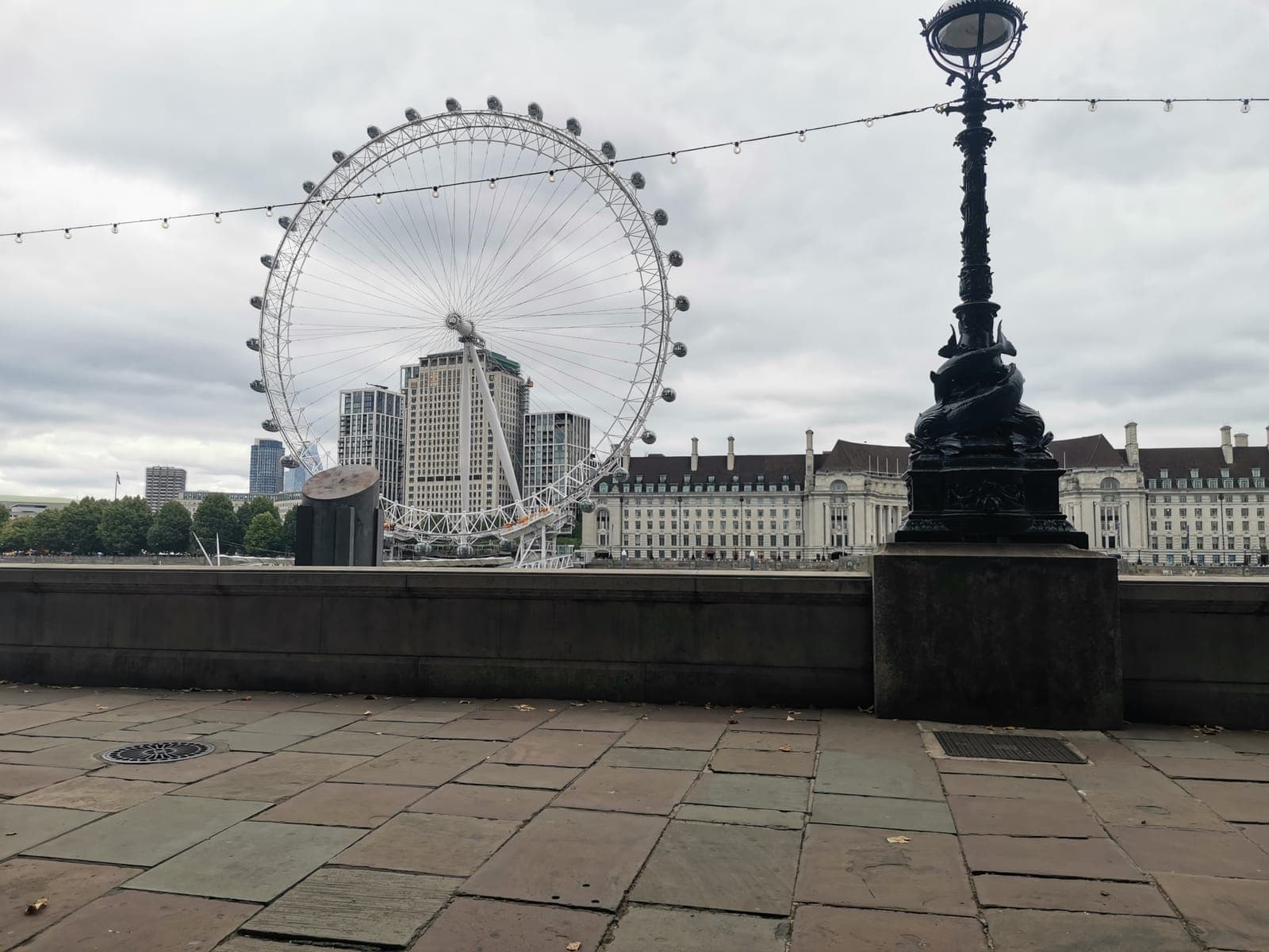The London Eye, across the river.