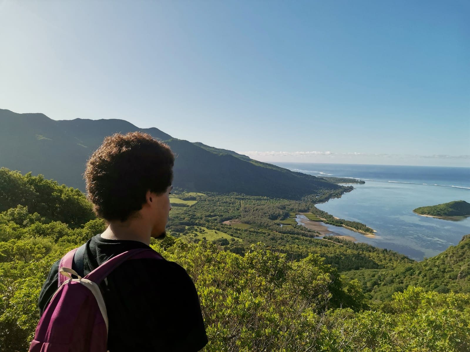 8:05 am. The lagoon, on the way up.