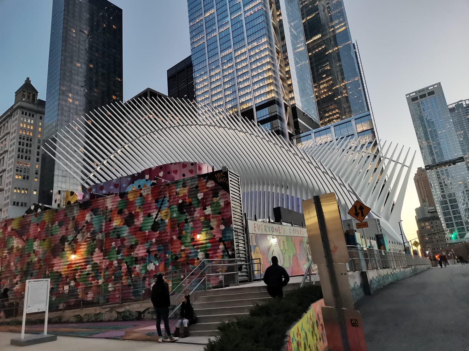 The Oculus, outside then in.