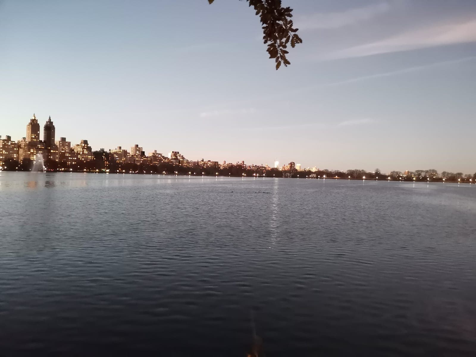5:01 pm, the Jacqueline Kennedy Onassis Reservoir.